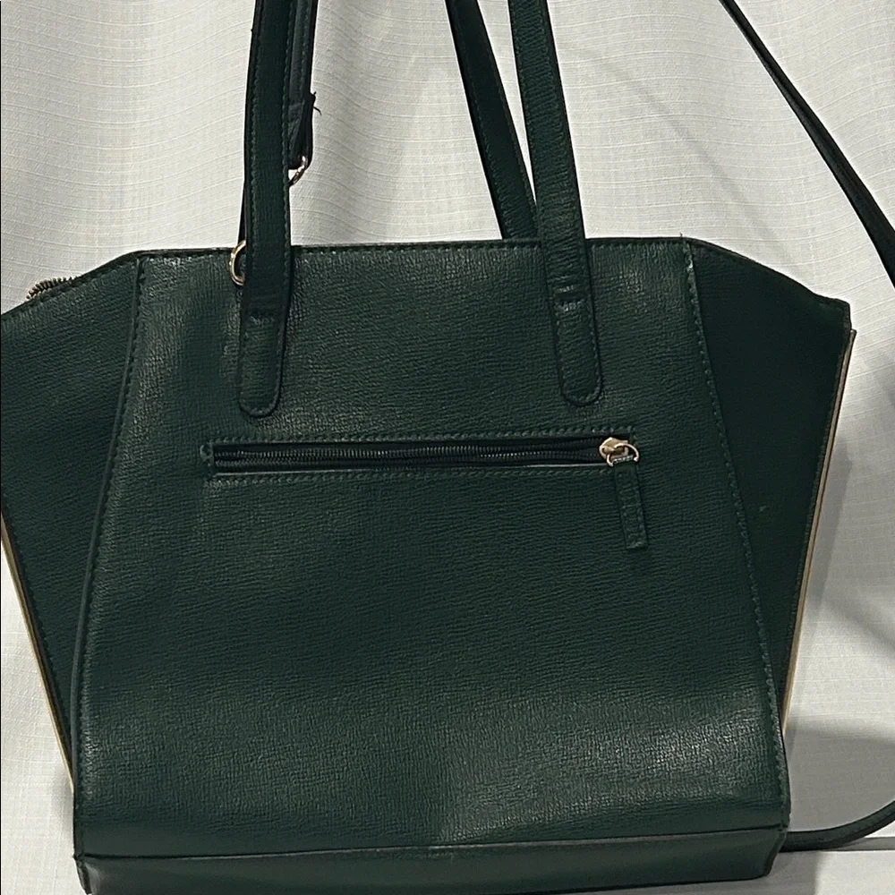 Dark Green Structured Women's Satchel